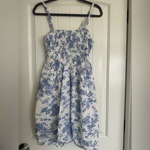 Universal Thread Blue and White Midi Sundress